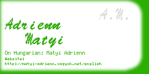 adrienn matyi business card